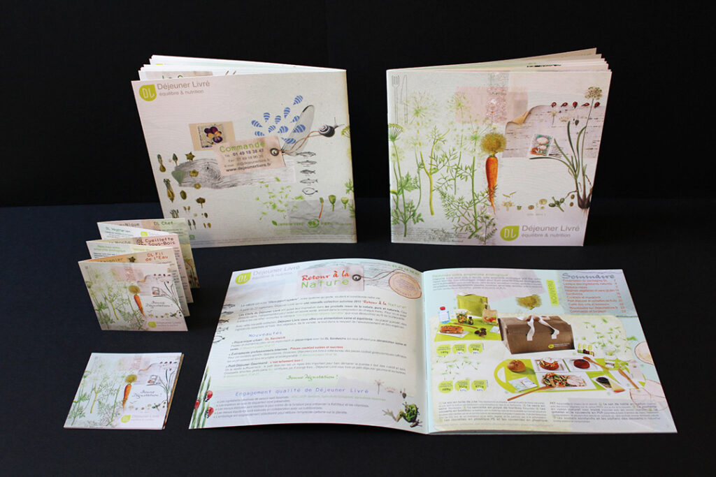 Collection Retour à la nature : plaquette et dépliant