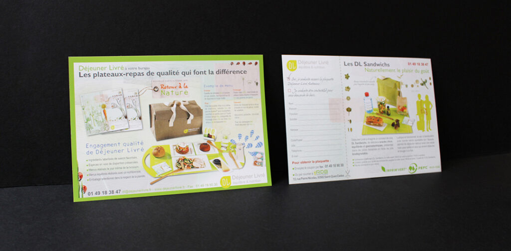 Collection Retour à la nature : flyer recto et verso