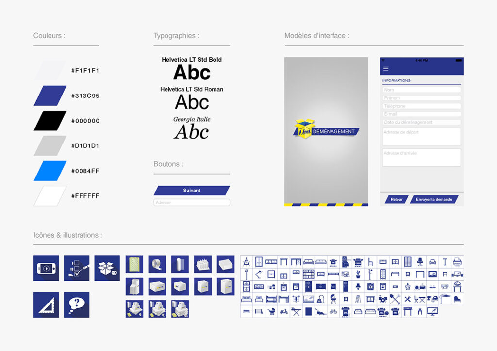 UI kit de l'application