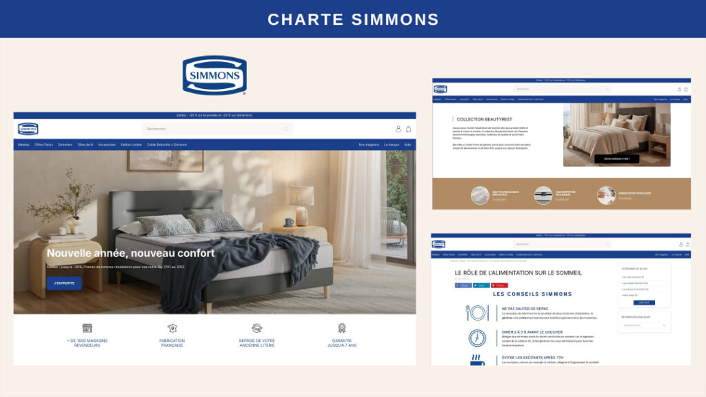 Charte graphique Simmons