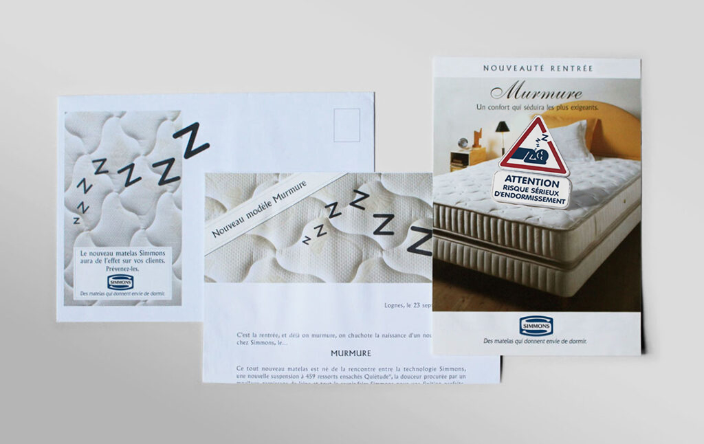 Mailing à l'occasion de la nouvelle collection Murmure